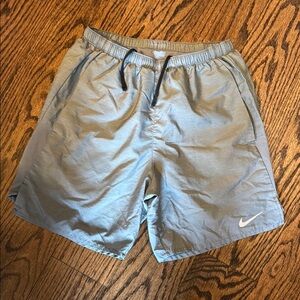 Nike Gray Athletic Shorts Lightweight Moisture-Wicking